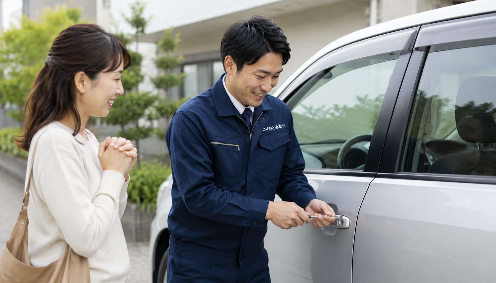 車の鍵トラブル対応のイメージ