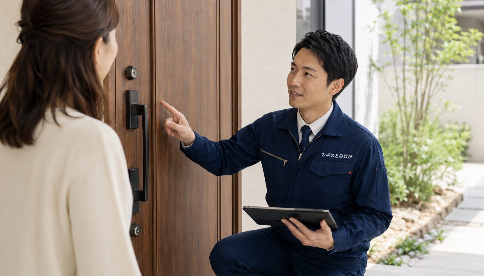 住宅の鍵開けや鍵交換のイメージ