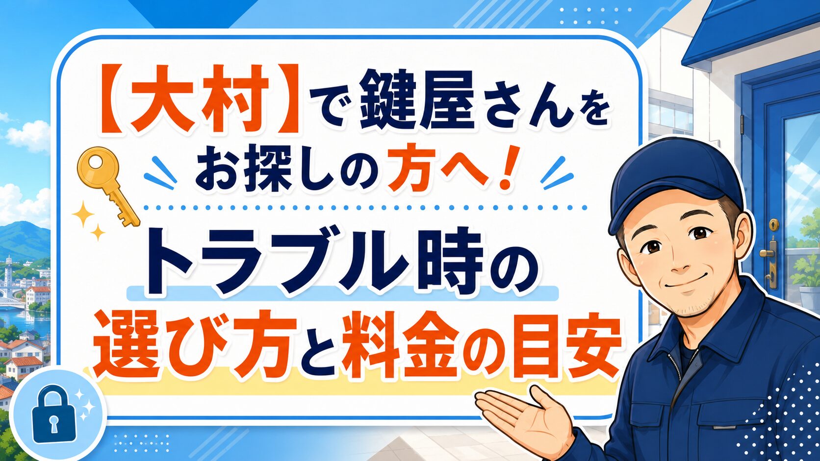 【大村】で鍵屋さんをお探しの方へ！トラブル時の選び方と料金の目安