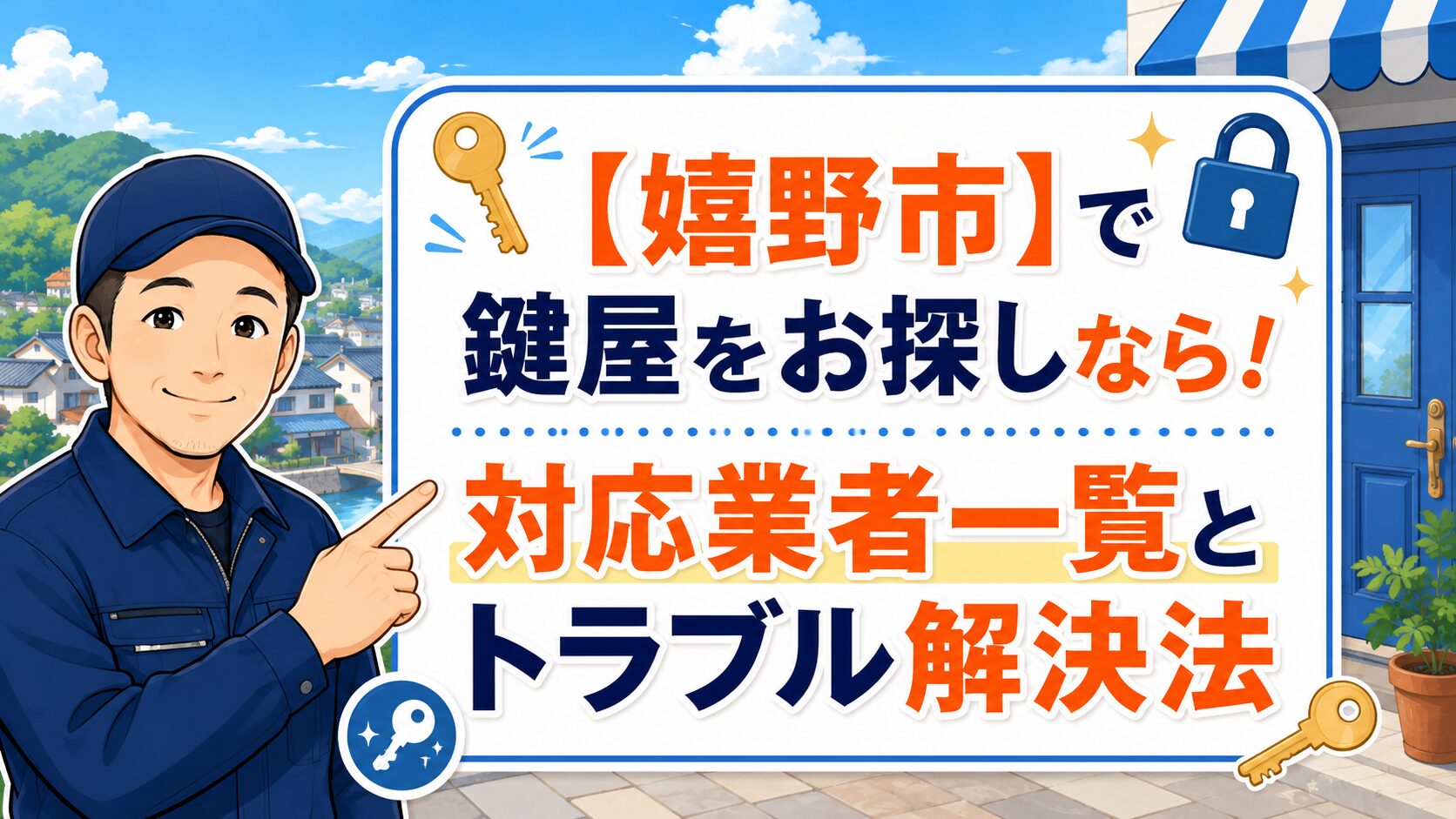 【嬉野市】で鍵屋をお探しなら！対応業者一覧とトラブル解決法