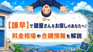 【諫早】で鍵屋さんをお探しのあなたへ！料金相場や合鍵情報を解説