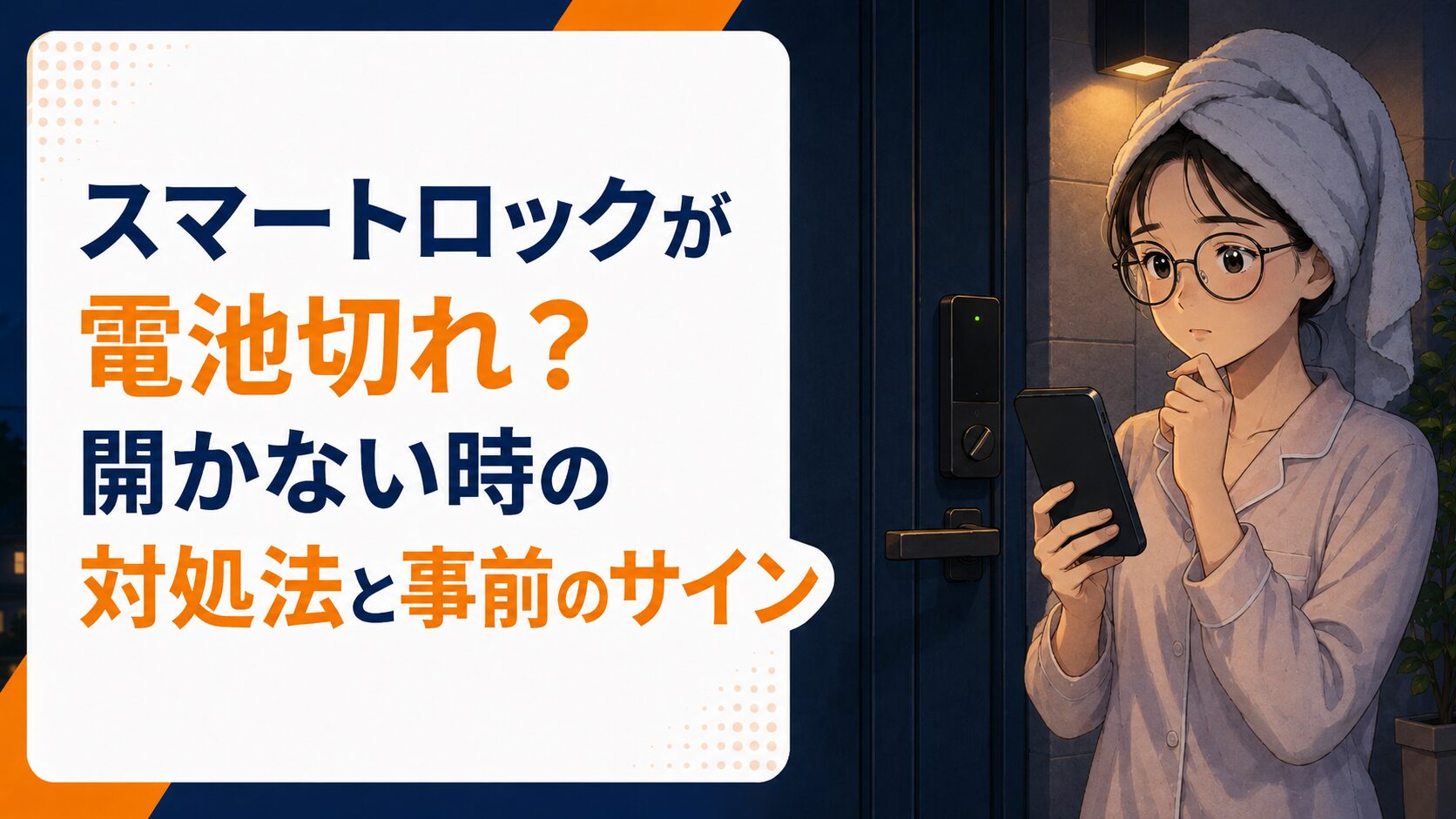 スマートロックが電池切れ？開かない時の対処法と事前のサイン