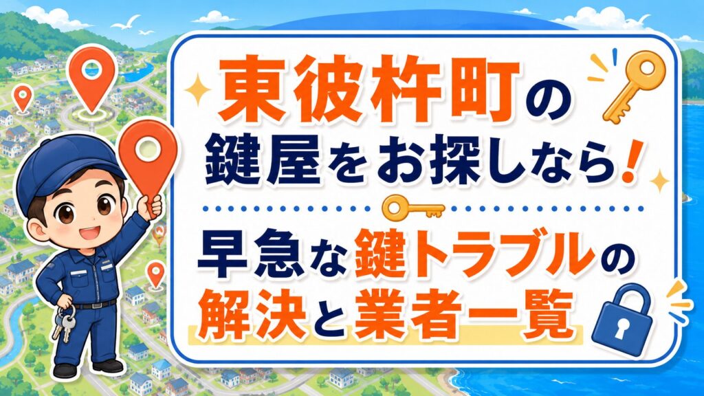 東彼杵町の鍵屋をお探しなら！早急な鍵トラブルの解決と業者一覧
