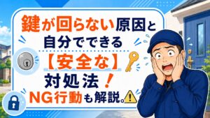 鍵が回らない原因と自分でできる【安全な】対処法！NG行動も解説。