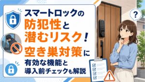 スマートロックの防犯性と潜むリスク！空き巣対策に有効な機能と導入前チェック