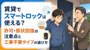 賃貸でスマートロックは使える？許可・原状回復の注意点と工事不要タイプの選び方